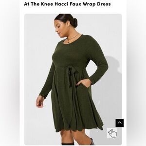 Torrid At The Knee Hacci Faux Wrap Dress Item# 41040018